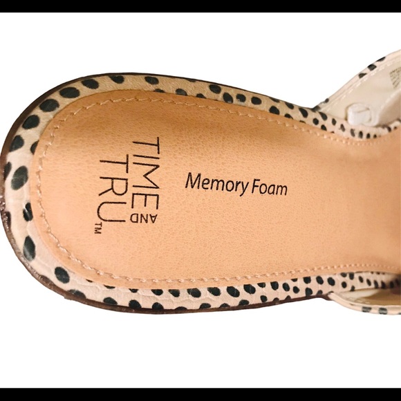Time & Tru Beige Cheetah Dot  Mule Size 8.5 - Picture 4 of 7